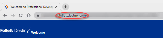 Follett Destiny Cloud URL.